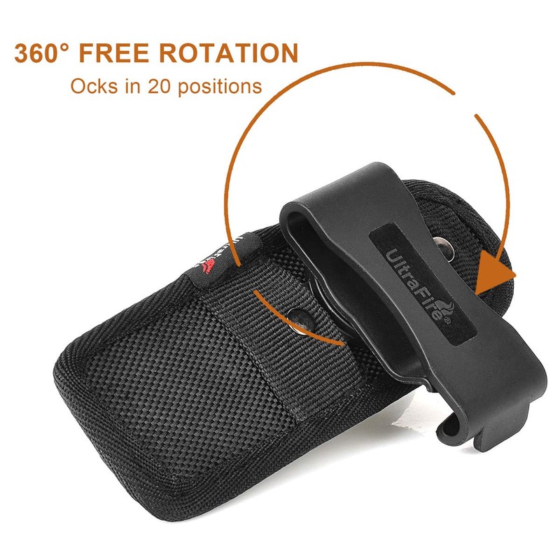 ULTRAFIRE 2PCS 402 Flashlight Pouch Holster,Stretchy Nylon Handheld LED Flashlights