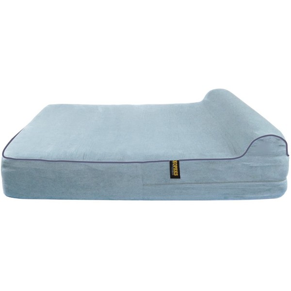 KOPEKS Dog Bed Replacement Cover Memory Foam Beds - Grey - Extra Large (Jumbo Size)