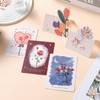 HannaFires 3D Mini Greeting Cards - Mixed Roses Collection, Folding