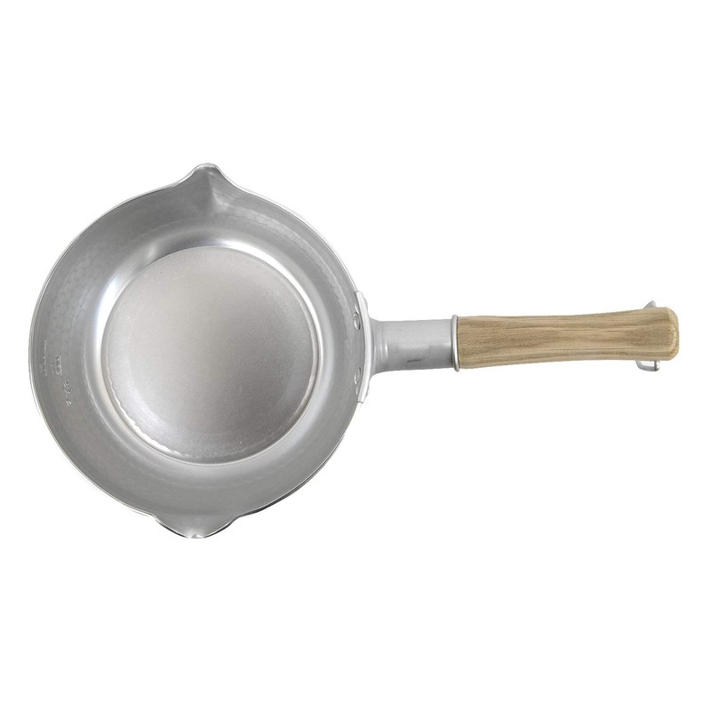 Kyoto Katsugu Snow Flat Pot, Frosted, 7.1 inches (18 cm),