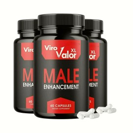 Viro Valor XL 3-Pack Viro Valor XL For Men Extra Strength Supplement ViroValor - 180 Capsules