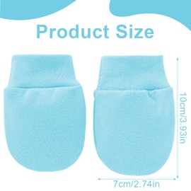 ZAMXHUG 2 Pairs of Baby Scratch Gloves, Scratch Mittens, Baby Gloves, Cotton Mittens, Anti-Grave Mittens for 0-6 Months Baby Boys and Girls