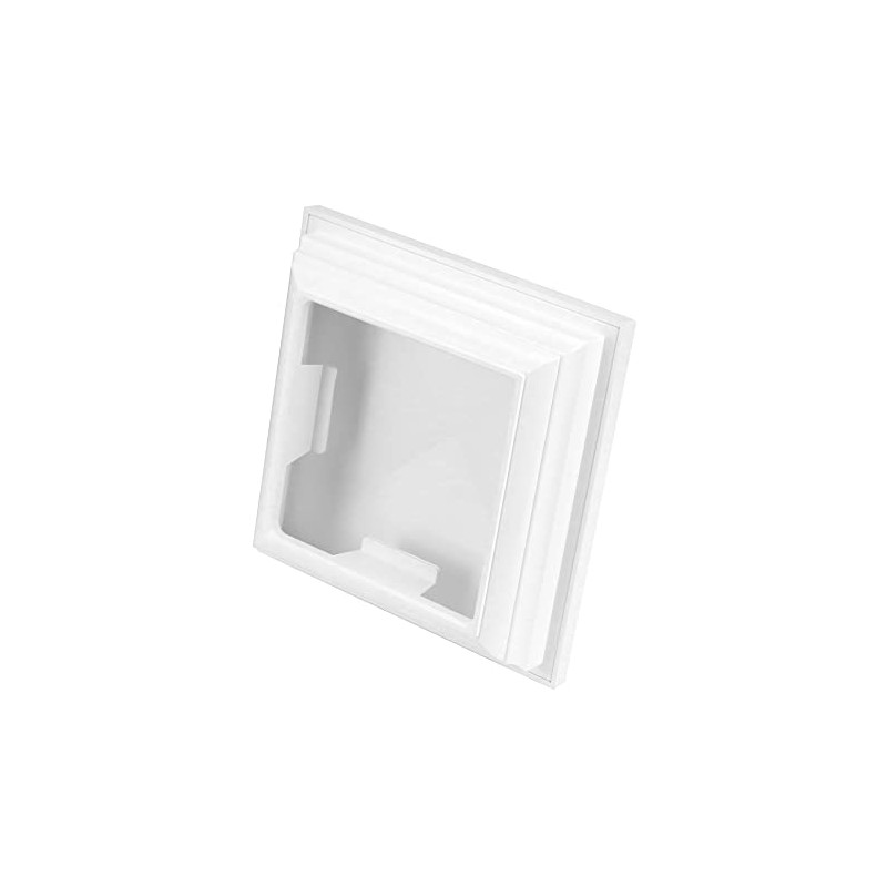 QWORK Vinyl Fence Post Cap, 4 Pack 4" x 4"