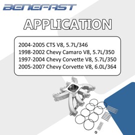 Benefast 300-132 Single Plane Carb Intake Manifold Fits for Chevy Camaro Corvette GM LS1 LS2 LS6 5.7L 6.0L V8