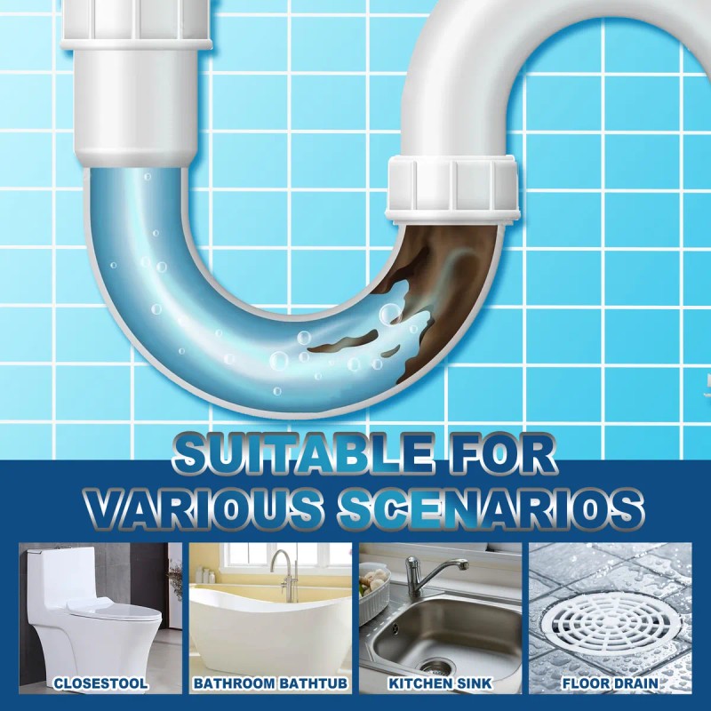 El Desagüe Está Obstruido Con Tabletas Efervescentes.