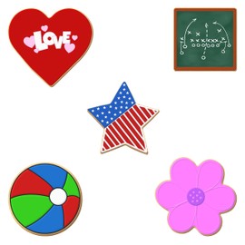 Foose Cookie Cutters Basic General Cookie Cutter 5 Pc Set 3-3.75 in Heart Star Tin Plate Steel USA