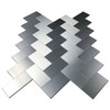 Art3d 100-Pieces Peel and Stick Tile Kitchen Backsplash Metal Wall