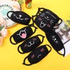AOZUO 8PCS Cute Cat Face Mask, Kawaii Cotton Mouth Masks