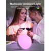 EASEMO Touch Lamp for Bedroom, RGB Color Changing Small Table