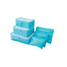 6PCS/Set Suitcase Storage Bags Luggage Organiser Clothes Packing Travel Cubes