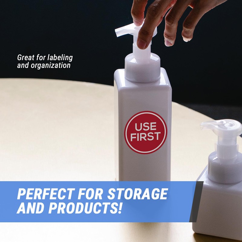 Use First Stickers (2 inch, Red, Round - 300 Labels)