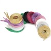 Olukssck [2 Pairs] Flat Glitter Shiny Metallic Shoe Laces for