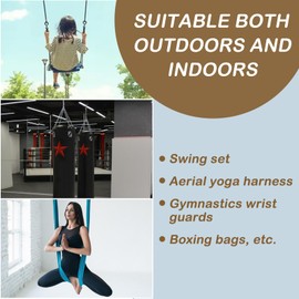 Zzyyldu Heavy Duty Swing Hangers,1200 lb Hammock Hanging kit,360°Rotating Swing Hardware for Playground,Yoga,Heavy Bag,Porch Swing,Hammocks,Swing Chair