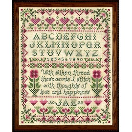 Design Works Crafts Stitcher's Sampler Counted Cross Stitch Kit, Ivory, Pest Repeller v.78