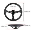 SUTUNG 14in Steering Wheel+Quick Release+Hub Adapter 160HFor Mazda Miata RX-7