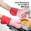 Kitchen Mama Silicone Oven Mitts Heat Resistant – Non-Slip, Stain-Resistant,