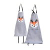 Lindong Apron Cute Animals with Pocket for Adults Children Waterproof