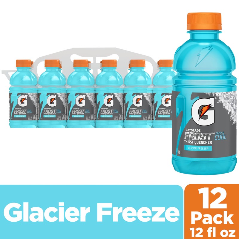 Gatorade Thirst Quencher, Glacier Freeze, 12 Fl Oz (Pack of