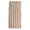 J & M HOME FASHIONS 7470 16x26 RED Striped Towel