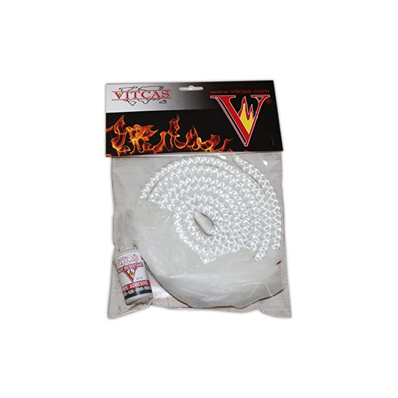 VITCAS White Stove Rope Replacement Kit 10mm