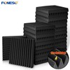 12pcs-96pcs Black Soundproof Wall Pad , 12"X12"X1" Acoustic Foam Panel