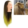 Hair Mannequin Head Simulation Ink Yellow Colour Mixture Gradient Hair
