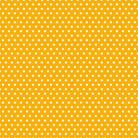 Rose and Hubble Polka Dot Fabric - 45 Inch Wide 100% Cotton Poplin for Dressmaking, Quilting, and Crafting - Soft, Cotton Fabric for Sewing, Apparel, Home Décor, Bag Making (Yellow, 0.5 Metre)