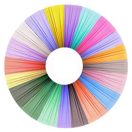 3D Pen Filament PLA, 3D Pen PLA Filament 1.75 mm, 3D Pen Colours Set for 3D Pen and 3D Printing Pen, with 20 Colours, Each Colour 5 m - Total Length 100 m