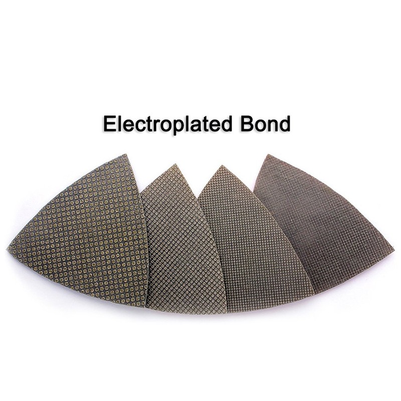 Z-Lion Diamond Triangular Sanding Pads 7 Pcs Set for Granite