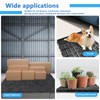 TMINEL 8 Pcs Black Plastic Pallets for Basement Storage Bulk