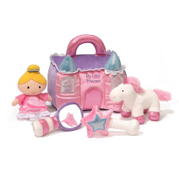 Gund Baby Princess Castle Playset Toy, 8", pink