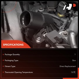 A-Premium Engine Coolant Thermostat Housing Assembly Compatible with Cummins N855, NTC, NH, N14