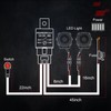 OFFROADTOWN 2 Leads LED Light Bars Wiring Harness Kit w/Motorcycle