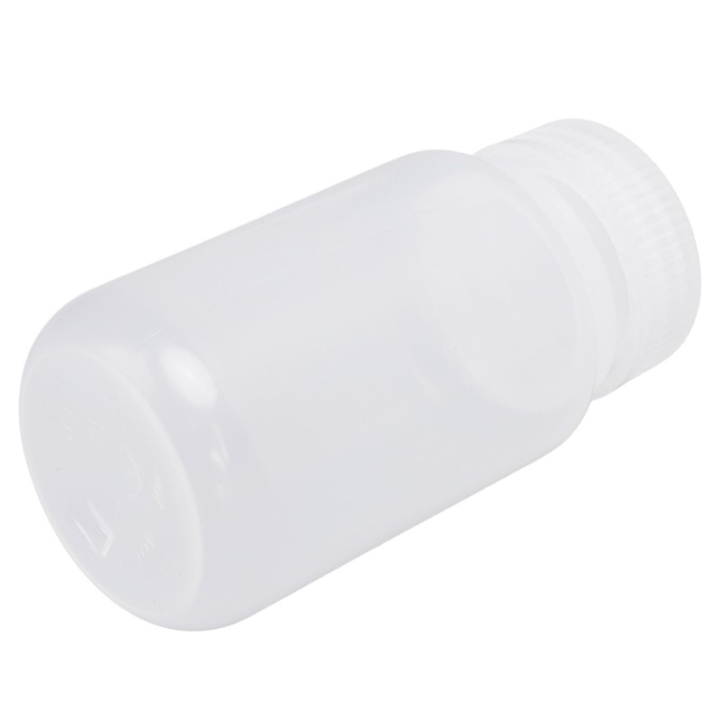 10Pcs Reagent Bottle Plastic Wide Mouth Lab Liquid Sample Seal