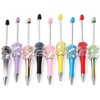 【P286】Moon bubble bead chain granulated sugar design DIY pen:_SL447
