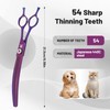 Professional Dog Grooming Scissors Pet Curved Thinning Scissors 8'' 440C