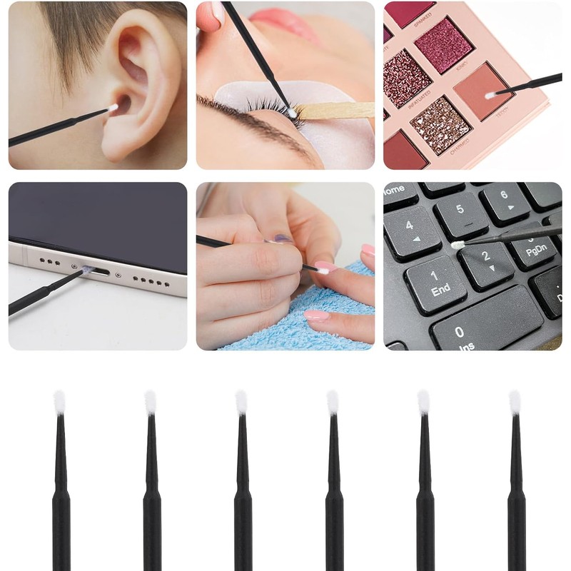 Tbestmax 3000 Microcepillos Aplicadores, Microhisopos, Varitas Desechables Para Rímel De