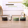 Mr. Pen- Washi Tape Set, 8 Rolls, Midnight Garden, Gold