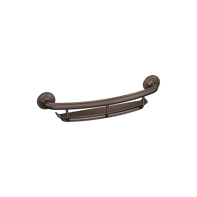 LR2356DOWB Moen LR2356DOWB Home Care 16-Inch Grab Bar with Shelf,