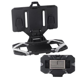 ZNBFC Molle Phone Holder Universal Tactical Phone Holder for Tactical Plate Carrier Molle Vest Attachments Compatible with Screen Size 4.7"-6.7" Phones (Black)