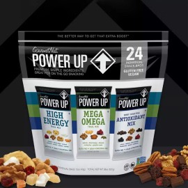 Power Up Trail Mix 100% Natural, Mega Omega Trail Mix, High Energy Trai Mix