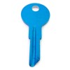 Cole National Key B1 BLUE Anodized Aluminum Key Blank Cole