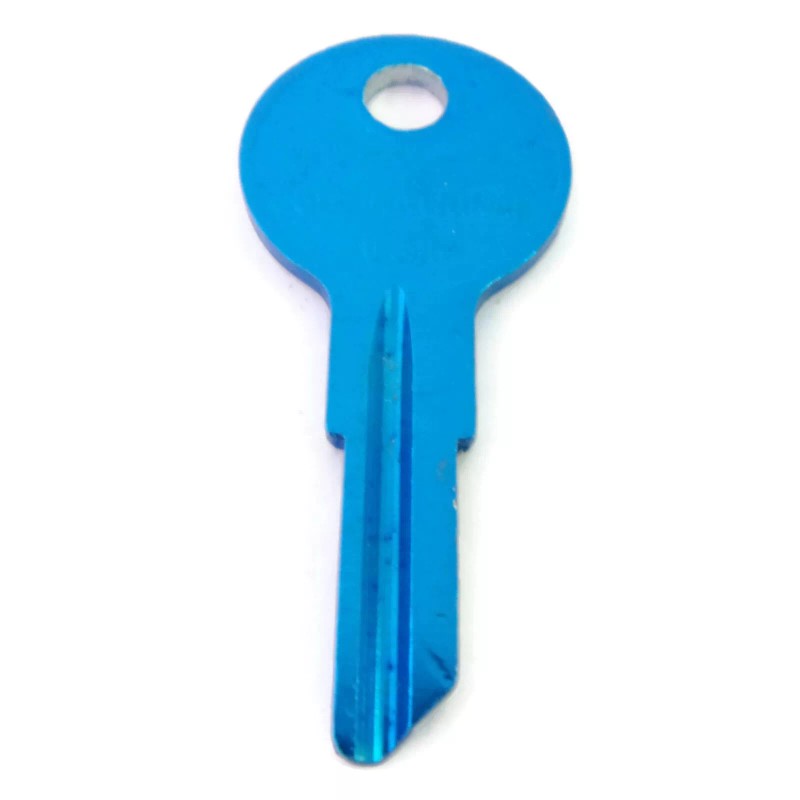 Cole National Key B1 BLUE Anodized Aluminum Key Blank Cole