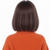 Kids Brown Bob Wig with Bangs Girls Short Brunette Wig