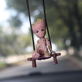 WYJS Car Swing Ornament, Mirror Hanging Car Interior Accessory, For Rear View Mirror, Gardening Hanging