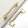 Coinkoly 10 Pack 3-3/4"(96mm) Brushed Gold Cabinet Handles Knurled Cabinet