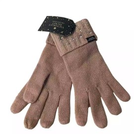 Victoria's Secret Bling Gem Sparkle Knit Soft Gloves Mittens Pink OS , $25 NWT