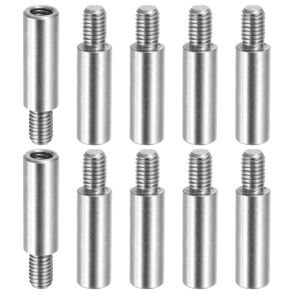 PATIKIL 10 Pcs M5x20+8mm Stainless Steel Standoff Extension Posts Screws,Metric