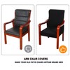 Deisy Dee Stretch Arm Chair Covers, Mid Century Chair Slipcovers,