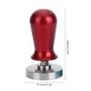 57.5mm Stainless Steel Coffee Tamper Flat Base Elastic Coffee Bean